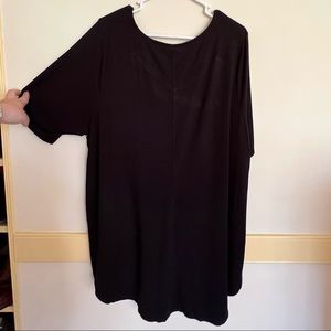 Oversized, relaxed fit, tunic-length Tee : torrid super soft knits: size 4 (4XL)